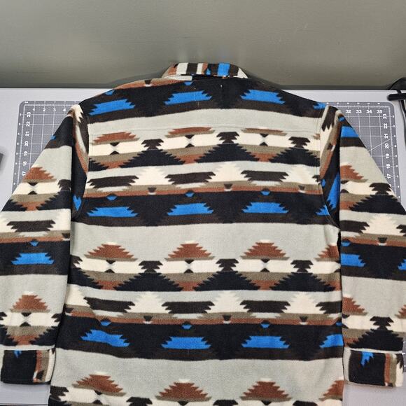 Vintage Scandia Woods Aztec Fleece Shirt XL Native Southwestern Sarape Navajo - Picture 9 of 13